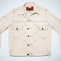 Bravestar Ecru Mojave Denim Jacket Medium