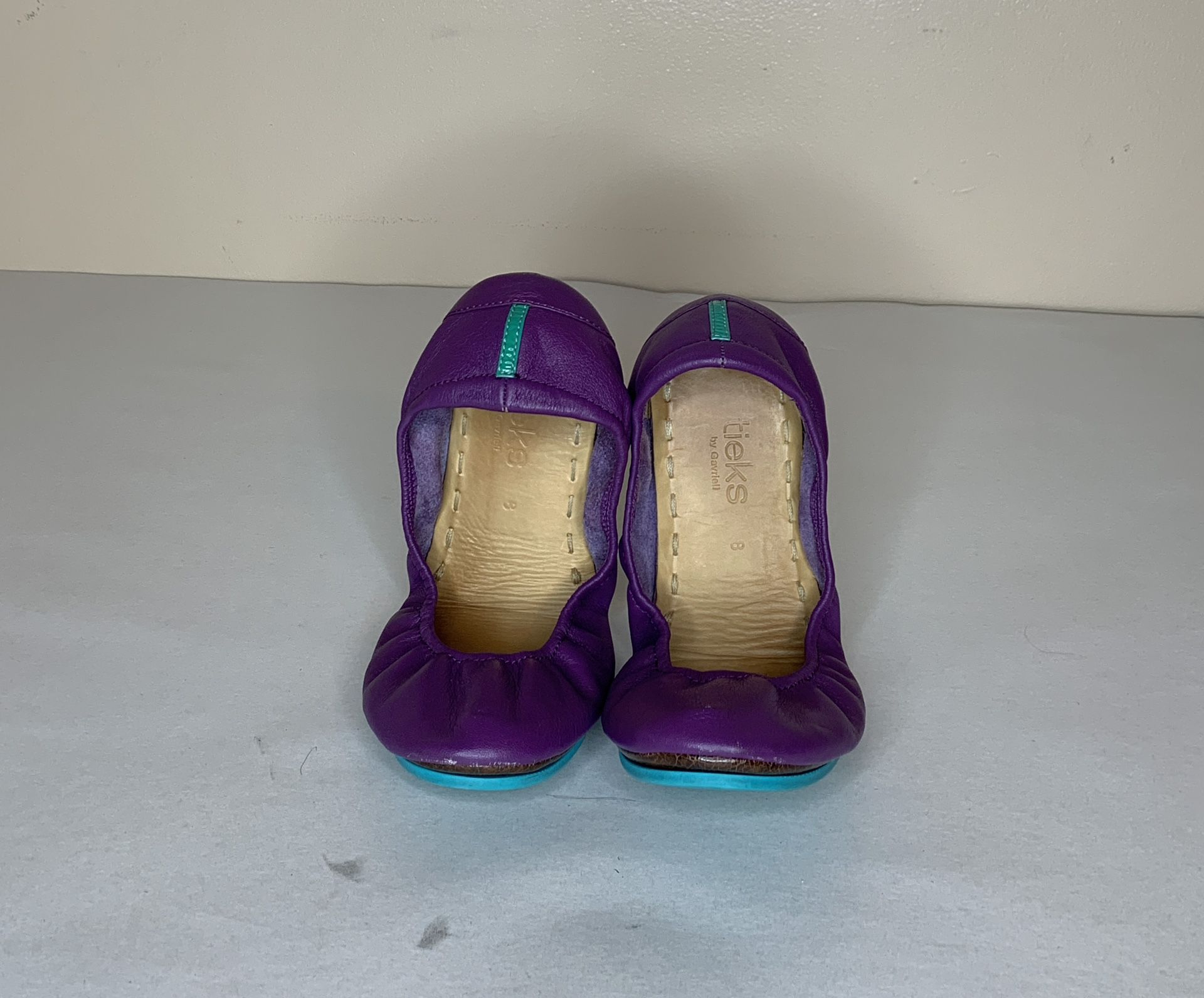 Tieks Gavrieli Womens Shoes Flats Size 8 Classic Lilac Purple Leather Ballet  Pre-own