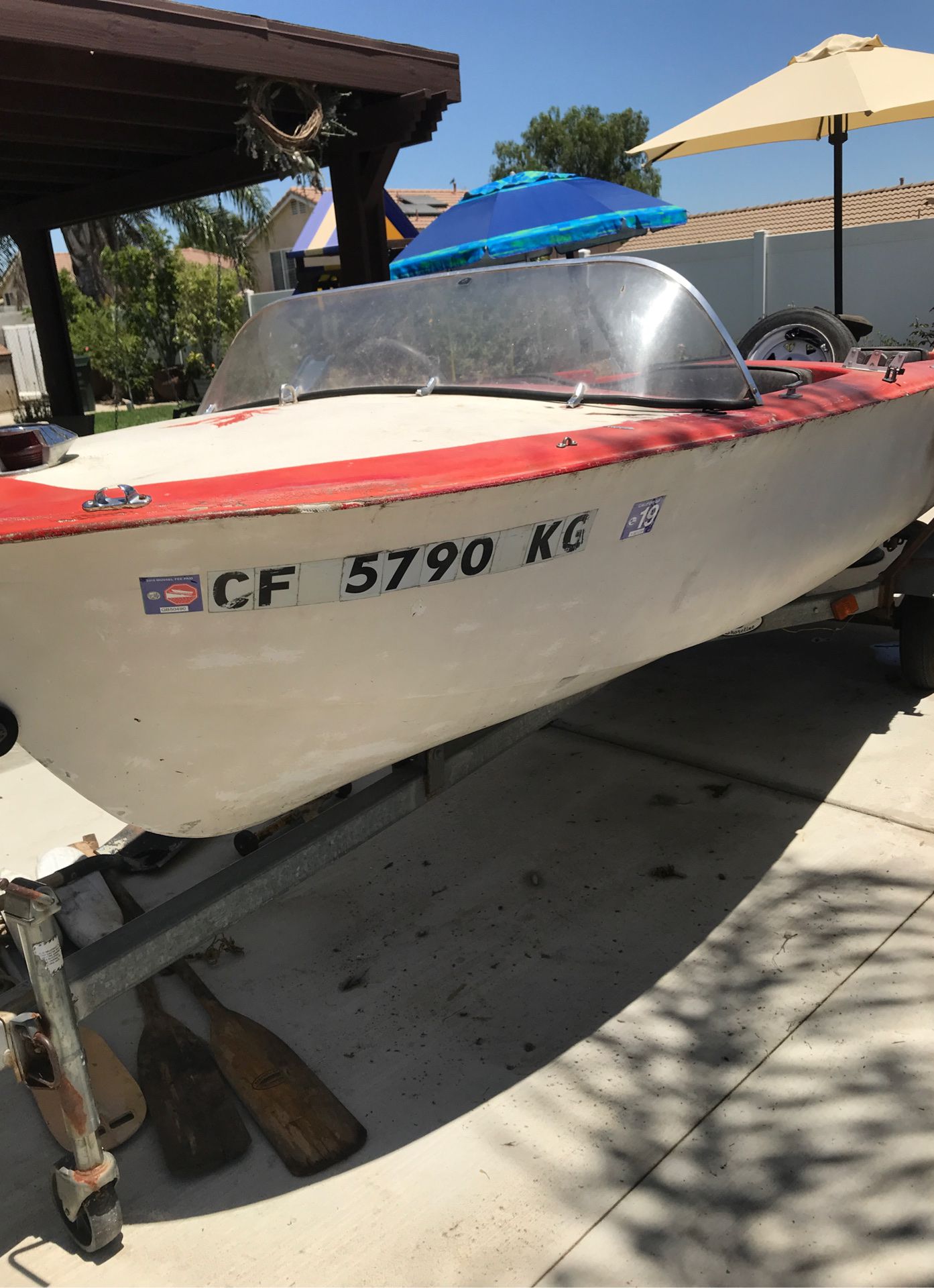 14’ft Boat with trailer