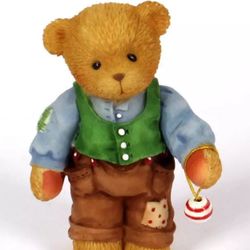 Cherished Teddies Dad with Hanging Ornament Figurine #707341 P. Hillman