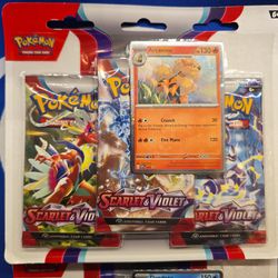 2 Pokemon Scarlet & Violet 3 Pack Blisters. Both versions
