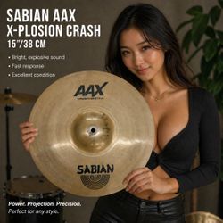 Sabian 15" AAX X-Plosion Crash Cymbal