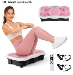 Vibration Plate Exercise Machine for Lymphatic Drainage, 200 Speeds Vibrating Fitness Platform for F