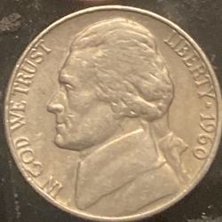 1960 Philadelphia Mint Jefferson Nickel