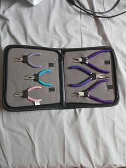 6-Piece Jewelry Pliers Set with Case