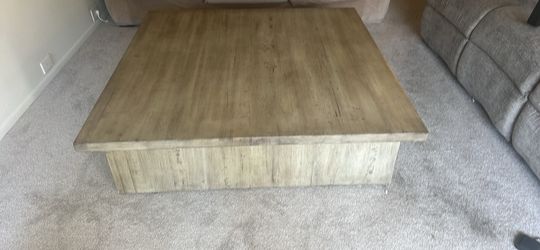 wood coffee table