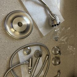 PHYLRICH Pressure Balanced Satin Gold Shower Set 