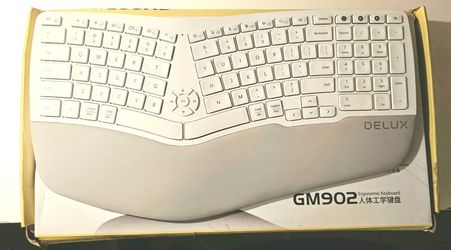 Ergonomic wireless computer keyboard