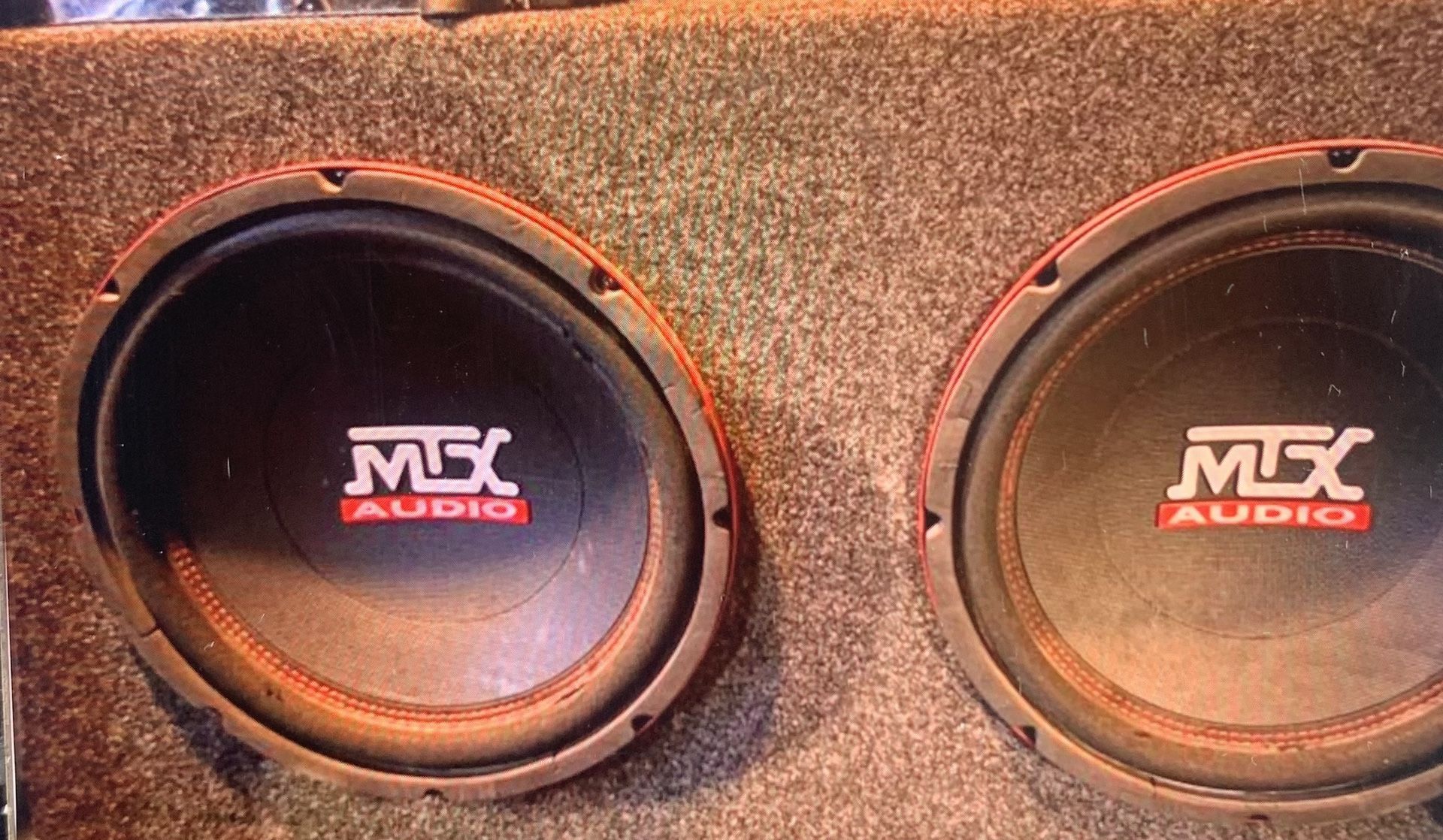 Mtx 10”subwoofers And Amp 
