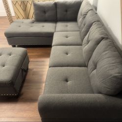 Gray Sectional 
