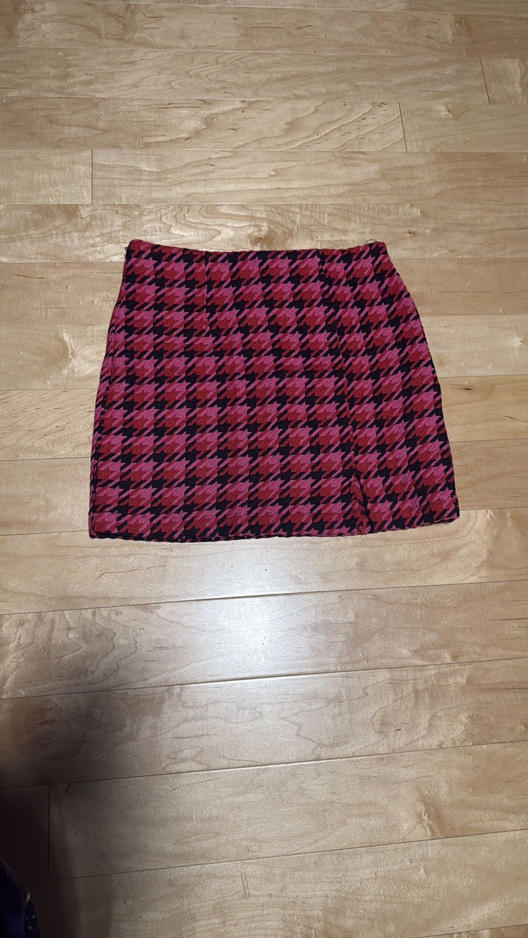 Houndstooth Mini Skirt From Francesca’s