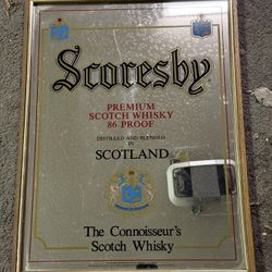 Vintage Scoresby’s Scotch Bar Mirror