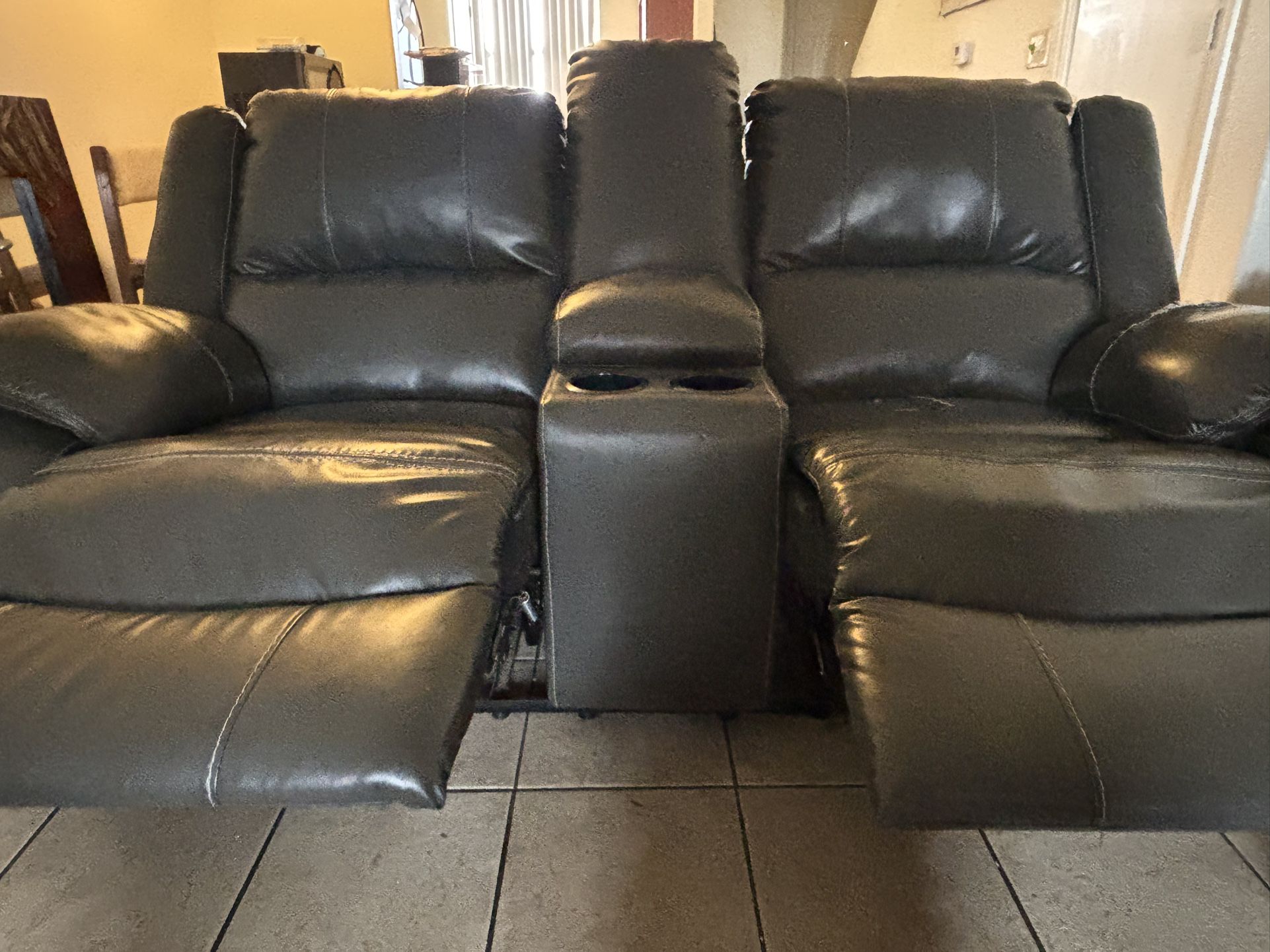 Leather Reclining Couch