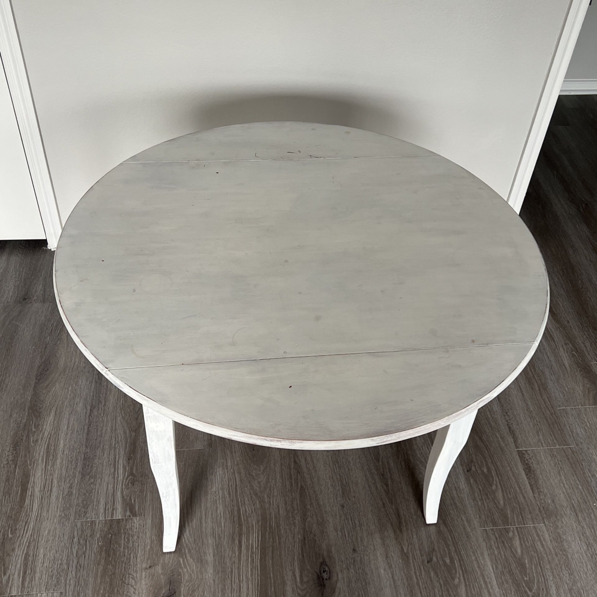 Solid Wood Table (painted white) for Sale in San Antonio, TX OfferUp