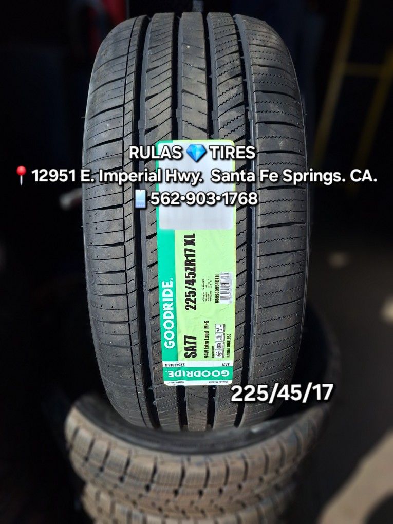 225/45/17 GOODRIDE TIRES ¤Brand new tires / Llantas nuevas ¤