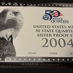 Coin USA , 25 cents 2004 S. Ag. 0.900. Set