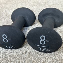 Pair of 8 lb weights