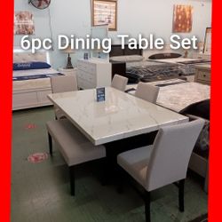 💥 Table With 4 Chairs And Bench 