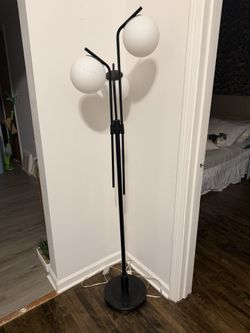 Floor Lamp Marble Black 