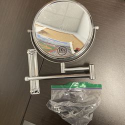 10x magnification Mirror on a bracket