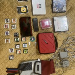 Used “New 3DS XL” Portable Gaming System + Accessories and Tons Of Games