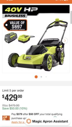 Ryobi 40V self-propelled
