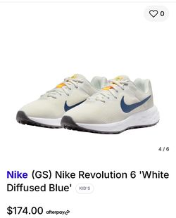 Nike Revolution 6 Kids Sneakers White Diffused Blue