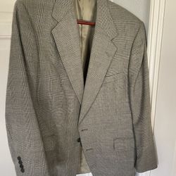 Men’s Suit Jacket By Perry Ellis, Gray