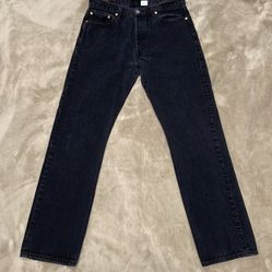 Levi's Men's 501 (00(contact info removed)) Original Regular Fit Straight Leg Jeans - Black