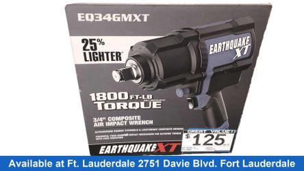 Earthquake Xt Eq34gmxt Gray Standard Power Wrench