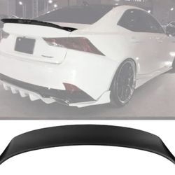 14-20 Lexus IS250 IS300 IS350 Type A Rear Trunk Spoiler Matte Black