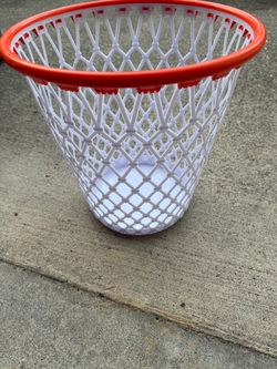 Basketball trash can