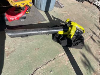 Ryobi battery powered leaf vacuum.