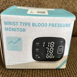 Wrist Type  Blood Presure Monitor 