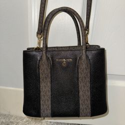 Mini MK Satchel Pebbled Leather Bag!
