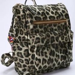 Cheetah Print Backpack 