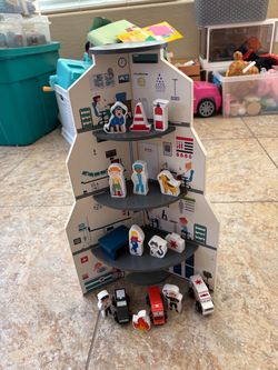 3 Sided Wooden Emergency Services Playset
