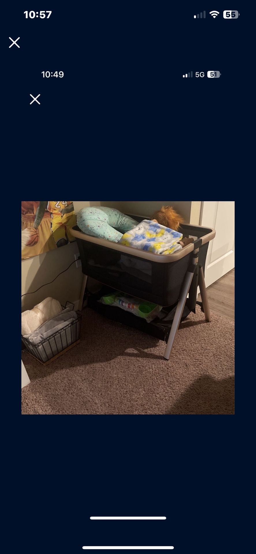 Brand New Bassinet, Bluetooth Swing And Walker