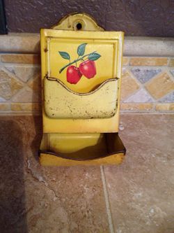 Antique match holder