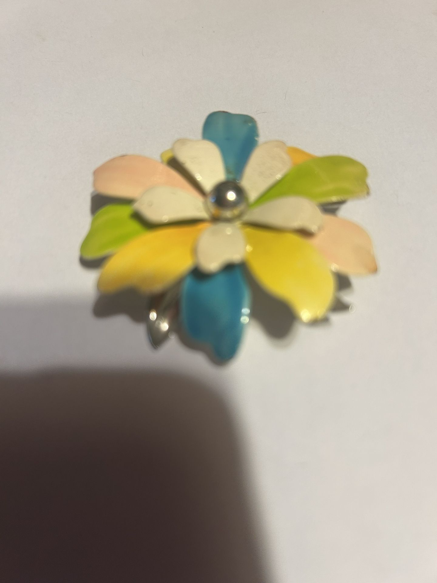 Beautiful Colorful Different Shades Of Yellow 992 Inches Blue And Green Brooch Pin