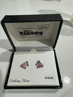 Swarovski Pink Hershey Kiss Earrings
