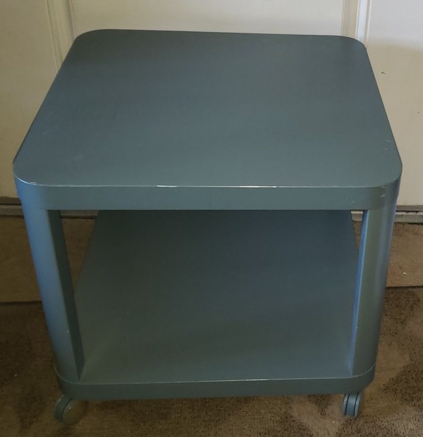 Ikea Tingby Grey Rolling Side Table