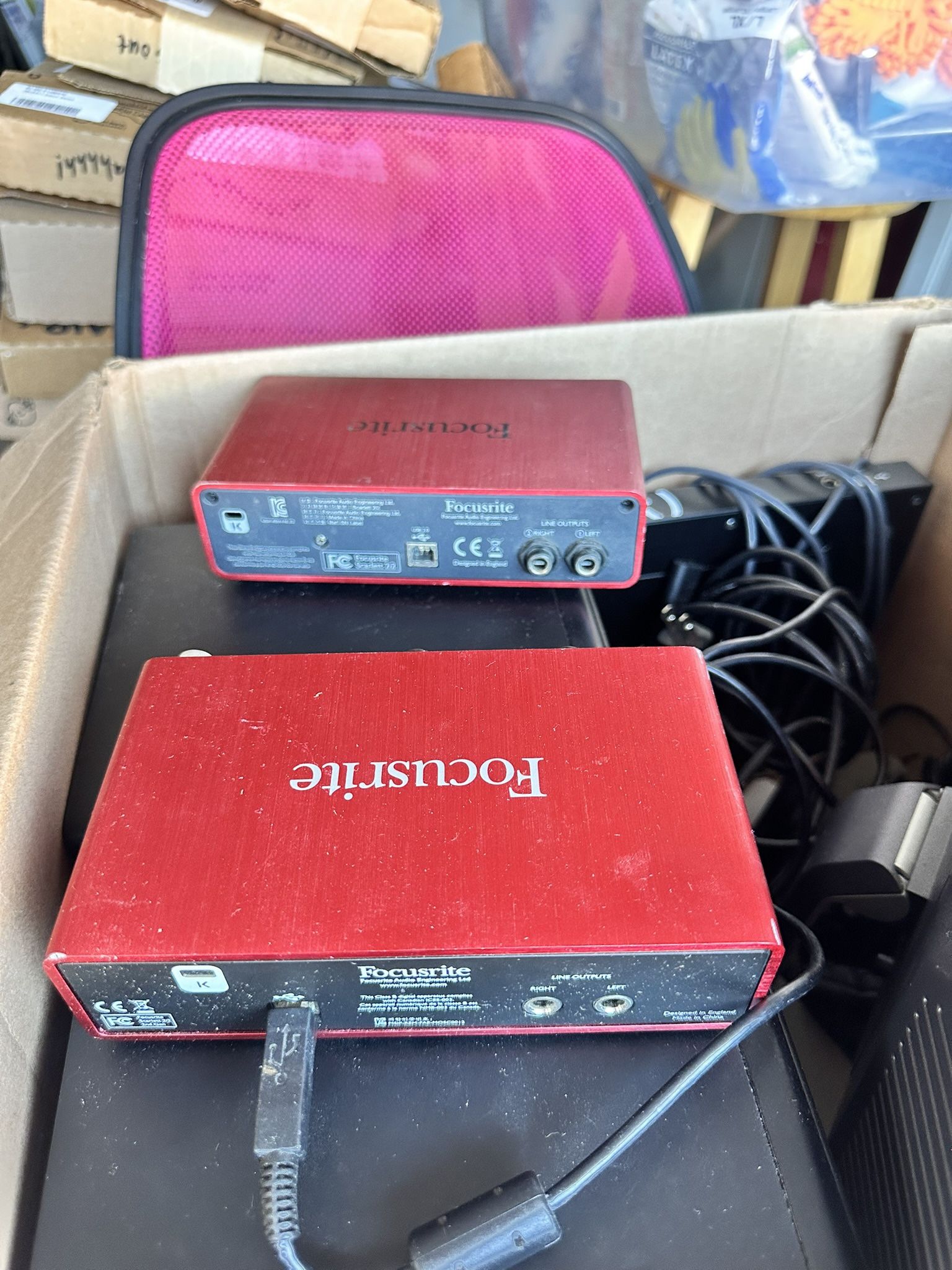 Music Recording Set Up - Minilab, Interface, Mic And Stand, Speakers 