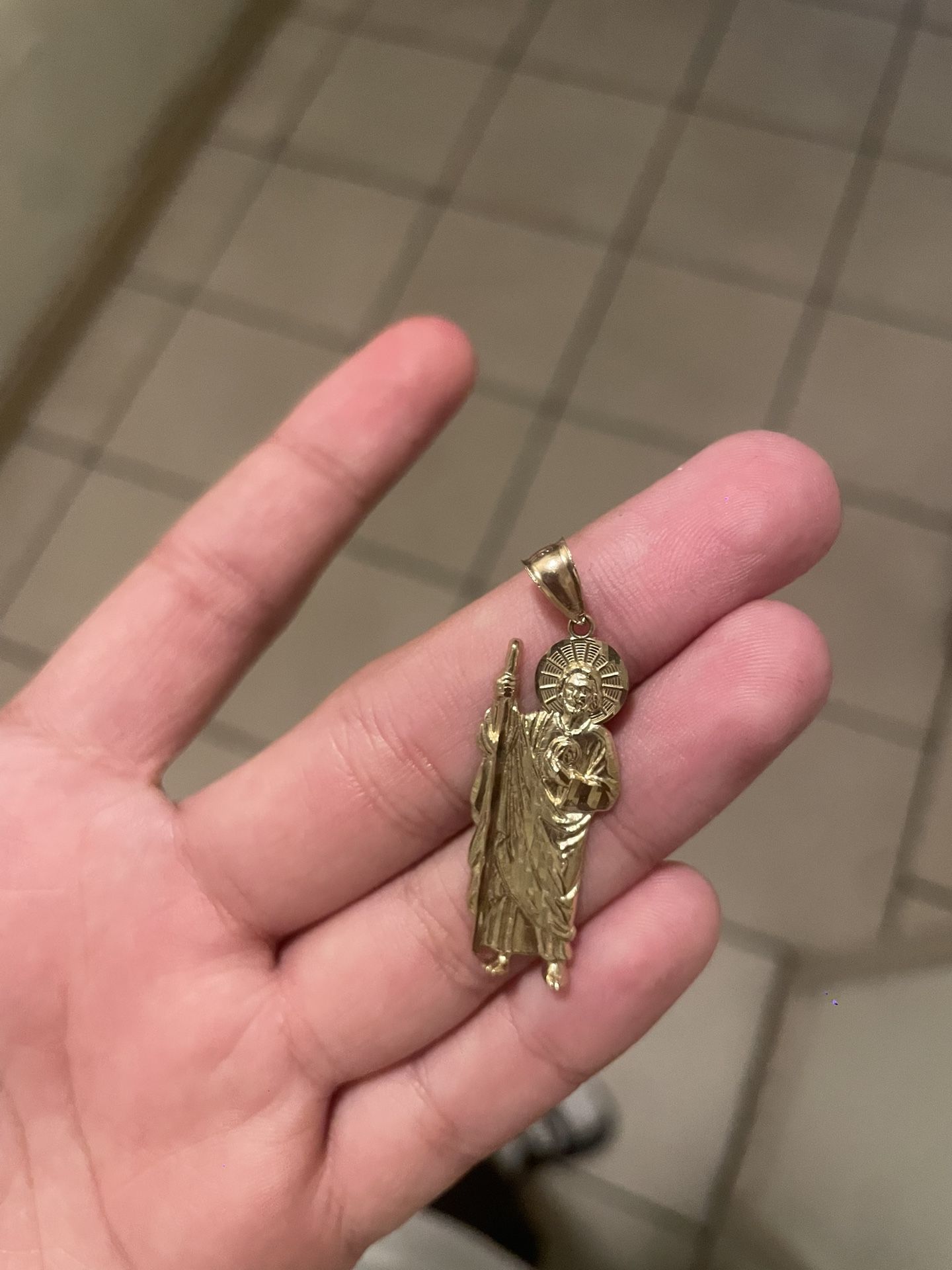 10k San Judas Pendant