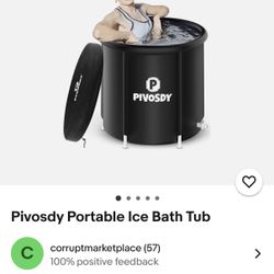 Pivosdy Portable Ice Bath Tub
