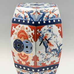 JAPANESE IMARI PORCELAIN GARDEN SEAT