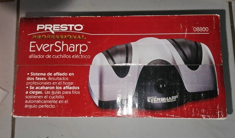 New in box. Presto 08800 EverSharp Electric Knife Sharpener - 120 volts AC - Silver
Pick up Tamarac 33319