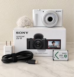 Sony ZV-1F Vlogcam White