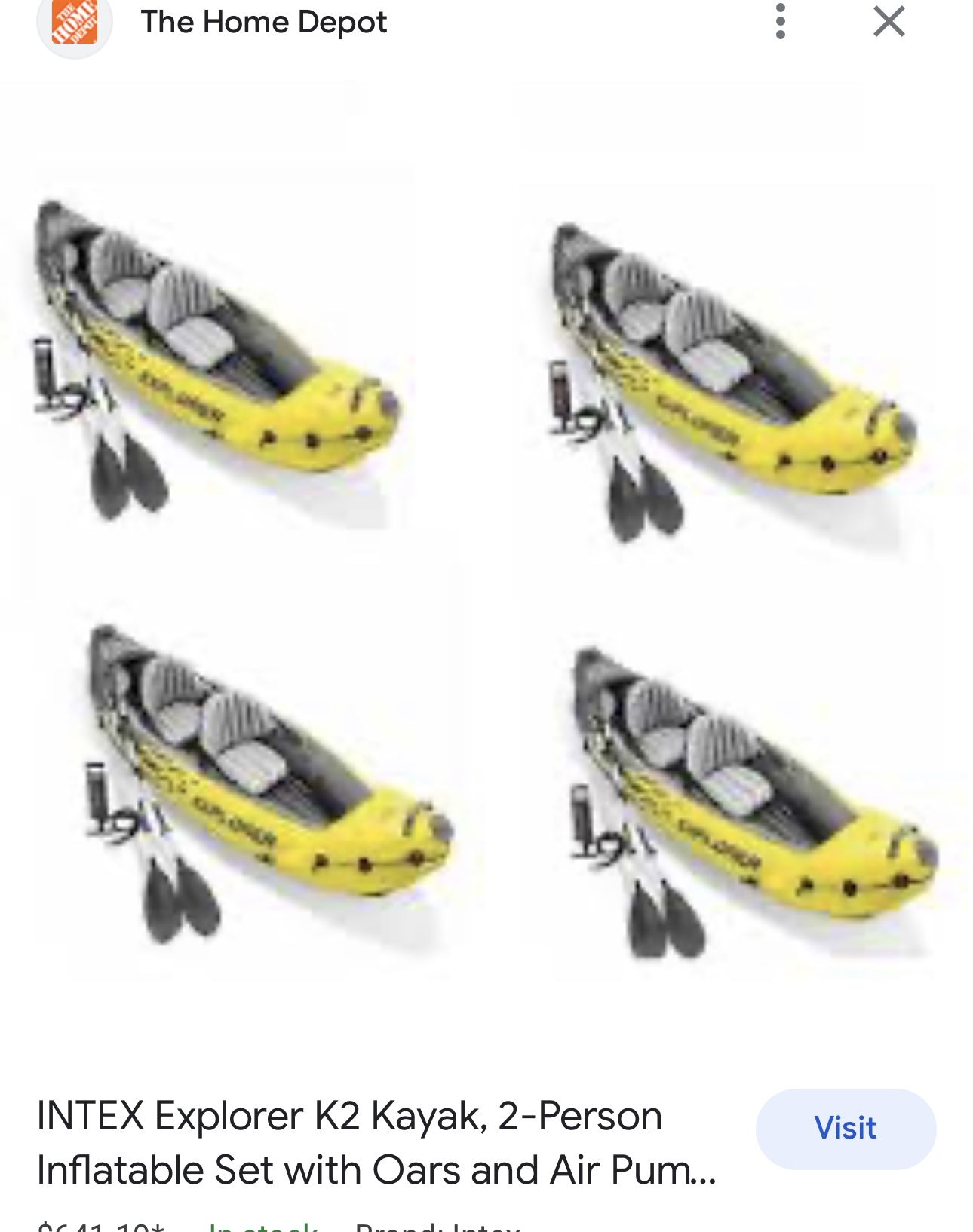 Kayak For 2 Peoples Almost New