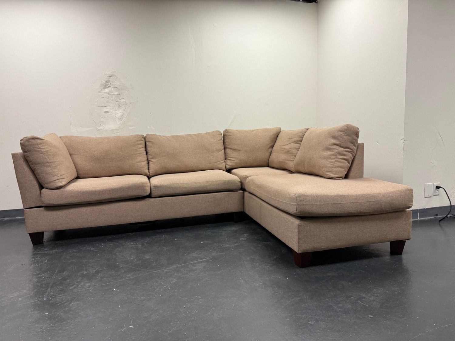 Like New Microfiber Sofa Set with Reversible Chaise - Delivery Available!